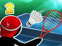 Turkey Dodge imply Stick Badminton 2 🕹️ Two Player Games