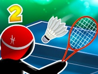 Stickman Sports Badminton - 2 Player Games