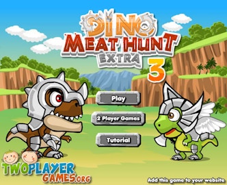 Dino Meat Hunt Extra 3  is now available via Twoplayergames.org!